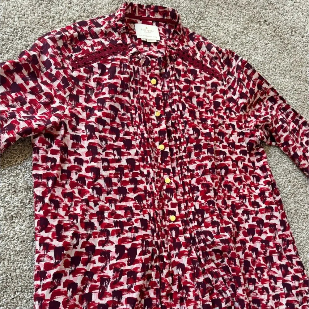 Kate Spade New York 100% Silk Shift Dress | Large